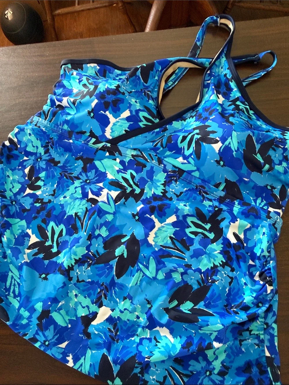 New Crisscross Keyhole High Neck Tankini Swim Top Plus Size 18 Swimsuits For All